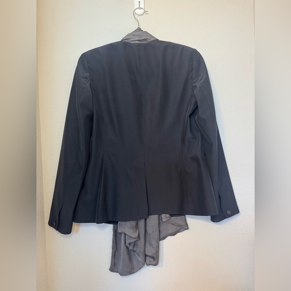 Rag & Bone Kato Black Blazer with Gray Scarf - Picture 6 of 6